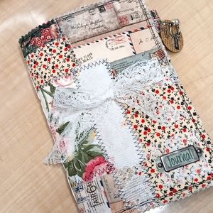" Patchwork Soft Cover Parcel Themed Junk Journal "